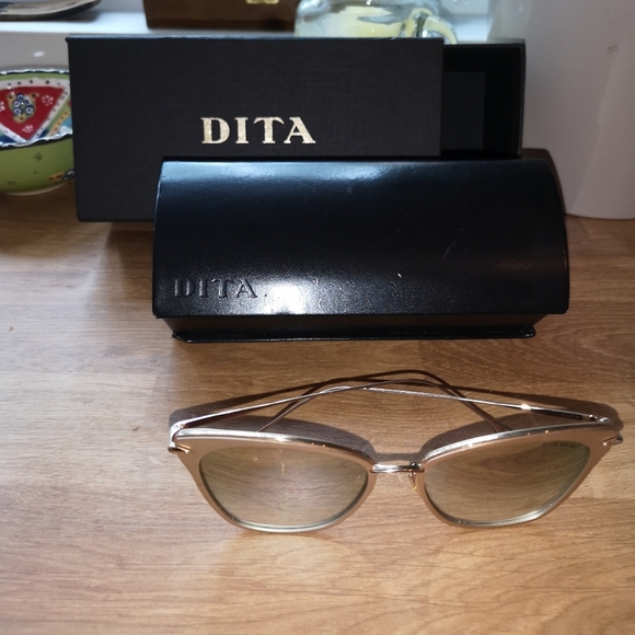 Women Gold DITA sunglasses - Picture 6 of 13